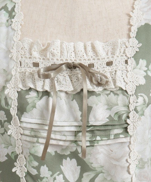 axes femme（アクシーズファム）の「ブルームフラワー柄ワンピース（ワンピース・レディース・ベージュ/ミント/グリーン・FREE）」の15枚目の写真