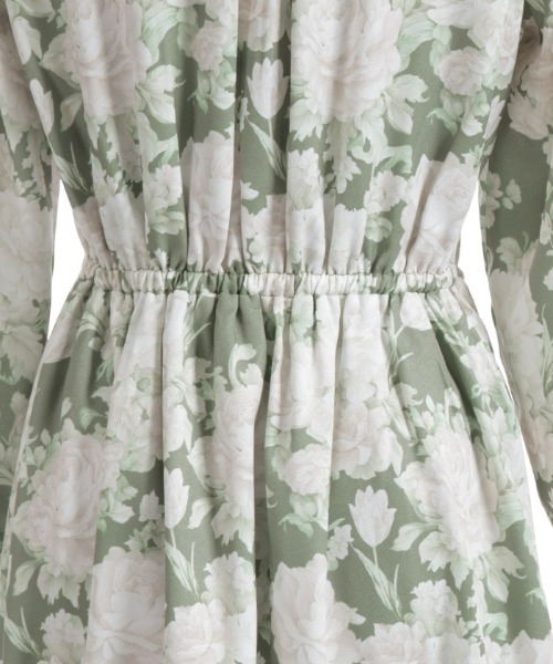 axes femme（アクシーズファム）の「ブルームフラワー柄ワンピース（ワンピース・レディース・ベージュ/ミント/グリーン・FREE）」の16枚目の写真