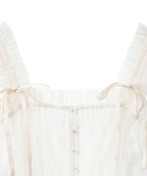 dazzlin（ダズリン）の「dazzlin チュールビスチェ（その他トップス・レディース・オフホワイト/チャコールグレー・FREE）」の9枚目の写真