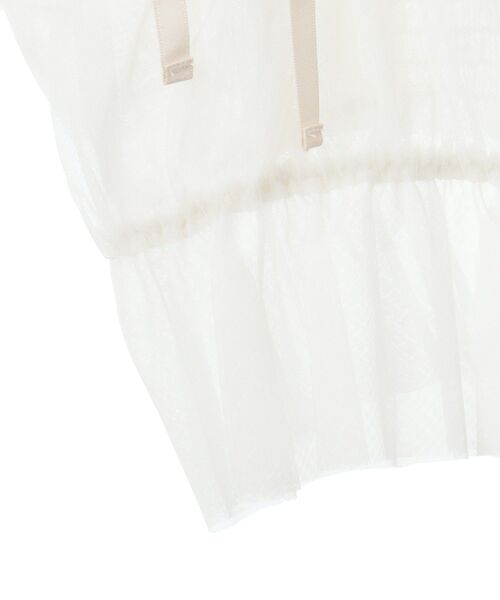 dazzlin（ダズリン）の「dazzlin チュールビスチェ（その他トップス・レディース・オフホワイト/チャコールグレー・FREE）」の7枚目の写真