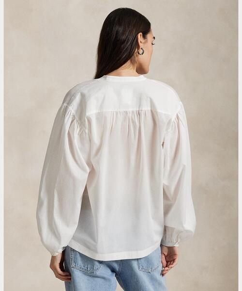 POLO RALPH LAUREN◆長袖ブラウス/--/コットン/WHT Ralph Lauren - ラルフローレン 長袖シャツ ブラウス Ralph
