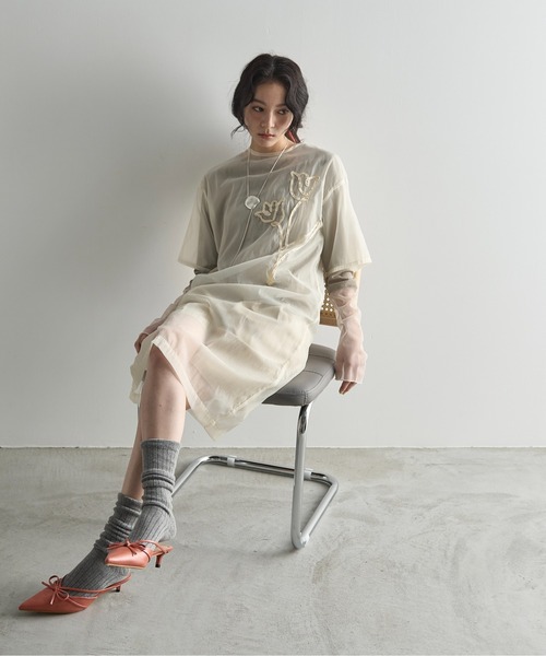 THE YOn(ザヨン)の「ダブルウエストストライプハーフパンツ(その他パンツ・レディース・レディッシュグレー/ナチュラル・S/M)」の18枚目の写真