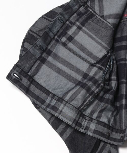 Vivienne Westwood(ヴィヴィアンウエストウッド)の「タータンデニムジャカードジャケット(デニムジャケット・レディース・インディゴブルー・FREE)」の3枚目の写真