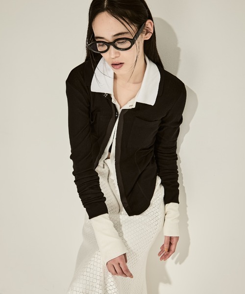 ポロシャツ ポロ 「STUDIOUS/ステュディオス」Washable Silk Cotton Polo／シルクコットンポロトップス レディース STUDIOUS ポロシャツ ポロ 「STUDIOUS/ステュディオス」Washable