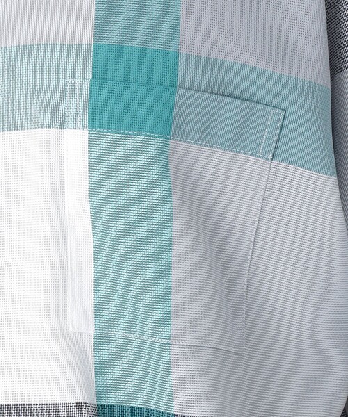 BLACK LABEL CRESTBRIDGE（ブラックレーベル・クレストブリッジ）の「ドビーメッシュクレストブリッジチェックシャツ（シャツ/ブラウス・メンズ・ライトグレー/ベージュ系その他6/ブルー系その他7・S/M/L/XL）」の7枚目の写真