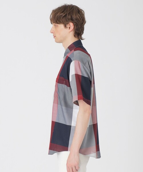 BLACK LABEL CRESTBRIDGE（ブラックレーベル・クレストブリッジ）の「ドビーメッシュクレストブリッジチェックシャツ（シャツ/ブラウス・メンズ・ライトグレー/ベージュ系その他6/ブルー系その他7・S/M/L/XL）」の15枚目の写真