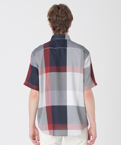 BLACK LABEL CRESTBRIDGE（ブラックレーベル・クレストブリッジ）の「ドビーメッシュクレストブリッジチェックシャツ（シャツ/ブラウス・メンズ・ライトグレー/ベージュ系その他6/ブルー系その他7・S/M/L/XL）」の16枚目の写真