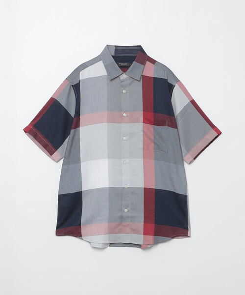 セール】ドビーメッシュクレストブリッジチェックシャツ（シャツ