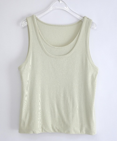meilmada（メイルマダ）の「レイヤードタンクトップ（タンクトップ・レディース・ベージュ/ネイビー・FREE）」の17枚目の写真