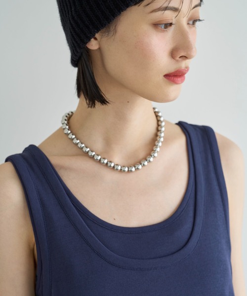 meilmada（メイルマダ）の「レイヤードタンクトップ（タンクトップ・レディース・ベージュ/ネイビー・FREE）」の11枚目の写真