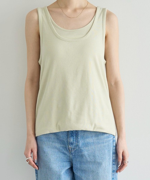 meilmada（メイルマダ）の「レイヤードタンクトップ（タンクトップ・レディース・ベージュ/ネイビー・FREE）」の13枚目の写真