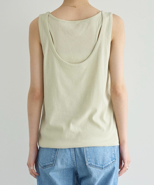 meilmada（メイルマダ）の「レイヤードタンクトップ（タンクトップ・レディース・ベージュ/ネイビー・FREE）」の15枚目の写真