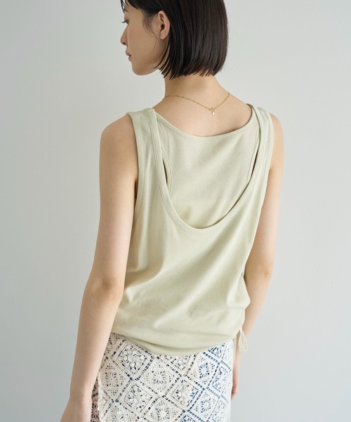 meilmada（メイルマダ）の「レイヤードタンクトップ（タンクトップ・レディース・ベージュ/ネイビー・FREE）」の21枚目の写真