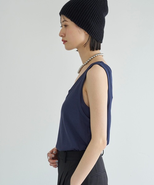 meilmada（メイルマダ）の「レイヤードタンクトップ（タンクトップ・レディース・ベージュ/ネイビー・FREE）」の8枚目の写真