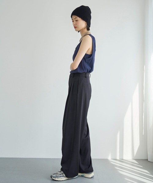 meilmada（メイルマダ）の「レイヤードタンクトップ（タンクトップ・レディース・ベージュ/ネイビー・FREE）」の3枚目の写真