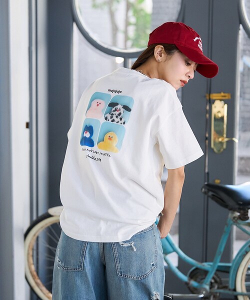 PUBLUX(パブリュクス)の「PUBLUX/パブリュクス mojojojo バックプリントTシャツ 限定展開(Tシャツ/カットソー・レディース・チャコールグレー/オフホワイト/ピンク・フリ-)」の11枚目の写真