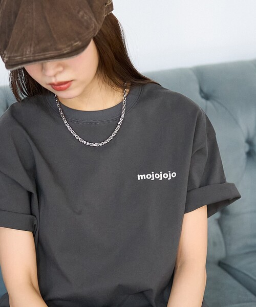 PUBLUX(パブリュクス)の「PUBLUX/パブリュクス mojojojo バックプリントTシャツ 限定展開(Tシャツ/カットソー・レディース・チャコールグレー/オフホワイト/ピンク・フリ-)」の14枚目の写真
