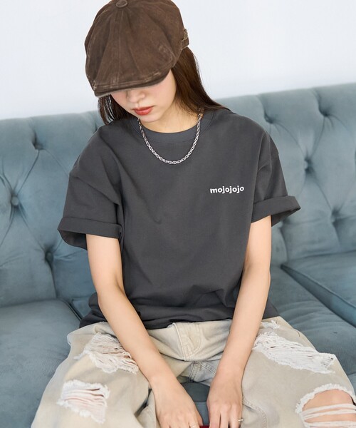 PUBLUX(パブリュクス)の「PUBLUX/パブリュクス mojojojo バックプリントTシャツ 限定展開(Tシャツ/カットソー・レディース・チャコールグレー/オフホワイト/ピンク・フリ-)」の19枚目の写真