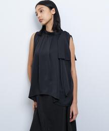 LANVIN en Bleu ランバンオンブルー　ポンチョ　コート　グレー LANVIN en Bleu｜ランバン オン ブルーのコート通販｜ELLE SHOP