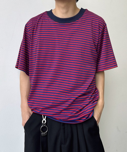 ユニセックス】ボーダーリンガーTシャツ（Tシャツ/カットソー