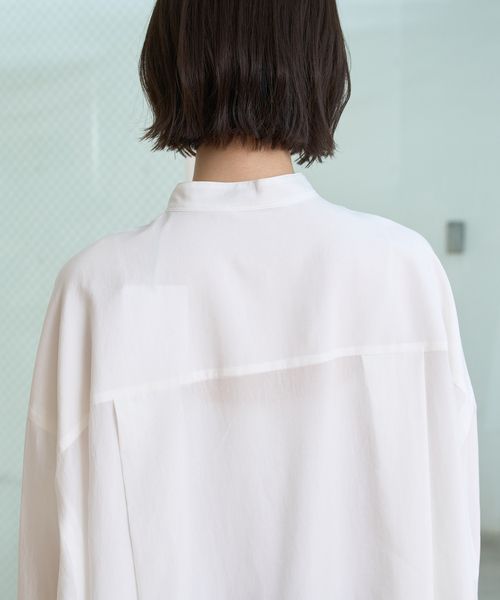 Rouge vif Anna（ルージュヴィフアンナ）の「NEWドルマンビッグシャツ（シャツ/ブラウス・レディース・ラベンダー/オフホワイト/チャコールグレー・フリー）」の18枚目の写真