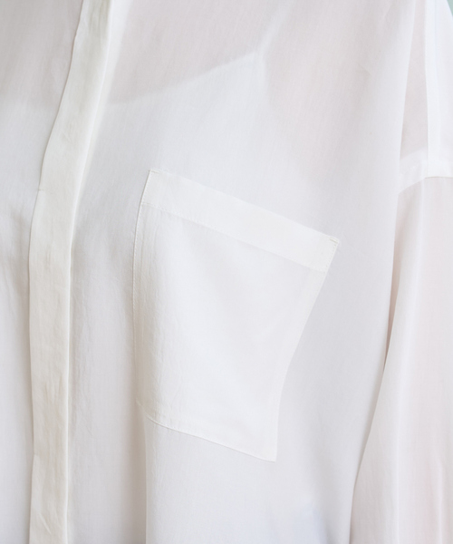 Rouge vif Anna（ルージュヴィフアンナ）の「NEWドルマンビッグシャツ（シャツ/ブラウス・レディース・ラベンダー/オフホワイト/チャコールグレー・フリー）」の16枚目の写真