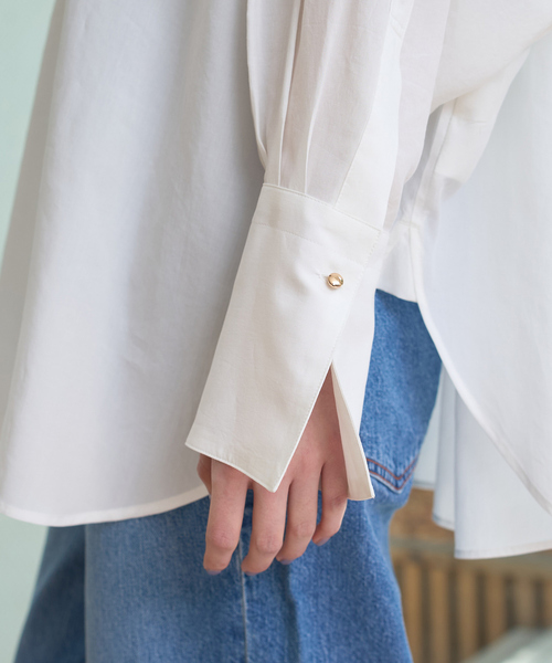 Rouge vif Anna（ルージュヴィフアンナ）の「NEWドルマンビッグシャツ（シャツ/ブラウス・レディース・ラベンダー/オフホワイト/チャコールグレー・フリー）」の15枚目の写真