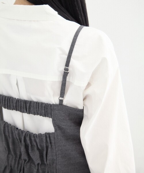 UNITED TOKYO（ユナイテッドトウキョウ）の「【残りわずか！】リネンライクオープンラップデザインビスチェ｜ウォッシャブル/セットアップ可/春服（その他トップス・レディース・グレー/ベージュ・FREE）」の11枚目の写真