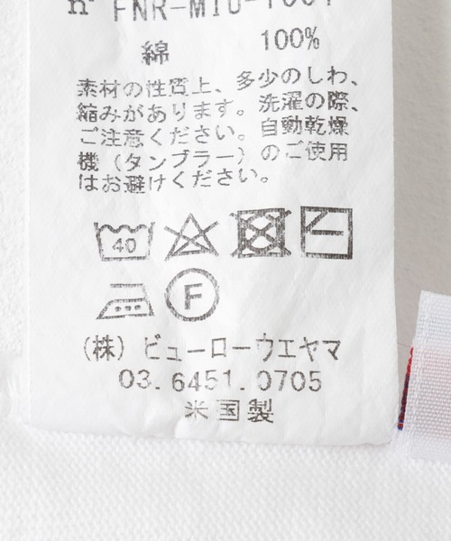 URBAN RESEARCH(アーバンリサーチ)の「FORNIGNER Made in USA T-shirts(Tシャツ/カットソー・メンズ・ブラック/ホワイト・1/2/3)」の7枚目の写真