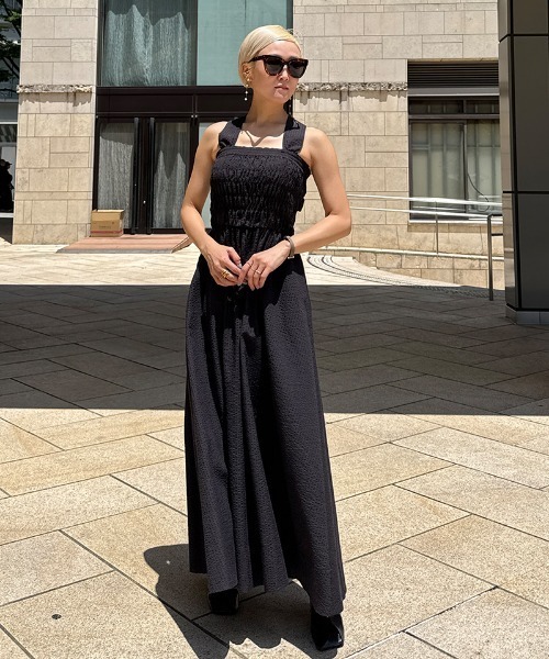 JENNE(ジェンヌ)の「ストライプベアトップワンピース(ワンピース・レディース・グレー/ブラック/サックスブルー・SMALL/MEDIUM/LARGE)」の17枚目の写真