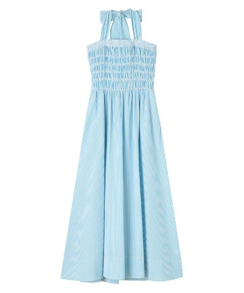 JENNE(ジェンヌ)の「ストライプベアトップワンピース(ワンピース・レディース・グレー/ブラック/サックスブルー・SMALL/MEDIUM/LARGE)」の5枚目の写真