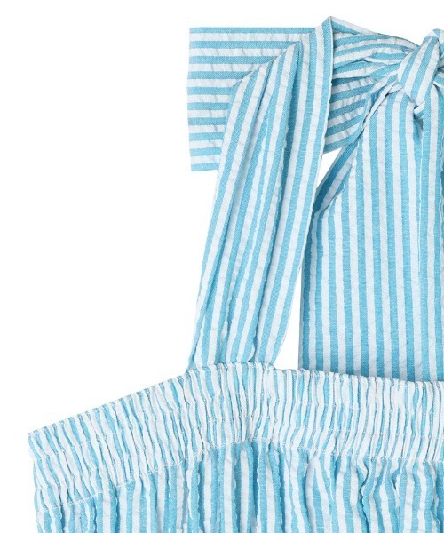 JENNE(ジェンヌ)の「ストライプベアトップワンピース(ワンピース・レディース・グレー/ブラック/サックスブルー・SMALL/MEDIUM/LARGE)」の8枚目の写真