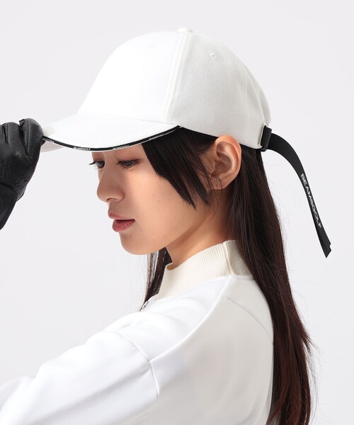 BEAMS GOLF（ビームスゴルフ）の「リボン キャップ（キャップ・レディース・ベージュ/ネイビー/ホワイト・ONE SIZE）」の4枚目の写真