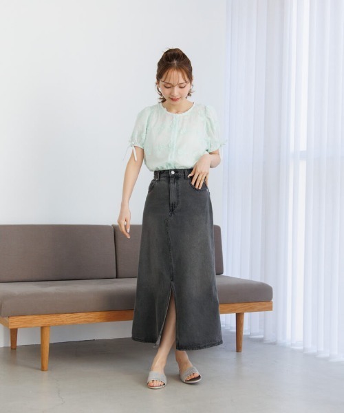 flower（フラワー）の「ブルームエンブロイダリートップ（シャツ/ブラウス・レディース・イエロー/ホワイト/グリーン/ピンク・FREE）」の19枚目の写真