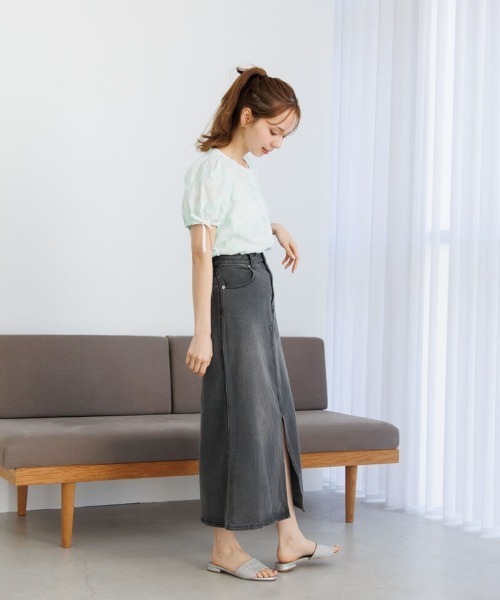 flower（フラワー）の「ブルームエンブロイダリートップ（シャツ/ブラウス・レディース・イエロー/ホワイト/グリーン/ピンク・FREE）」の20枚目の写真