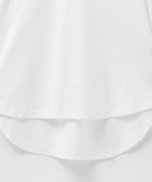 NAVY(ネイビー)の「nAvySARARI クループルオーバー(Tシャツ/カットソー・レディース・オフホワイト/サックスブルー/チャコールグレー・L/M)」の18枚目の写真