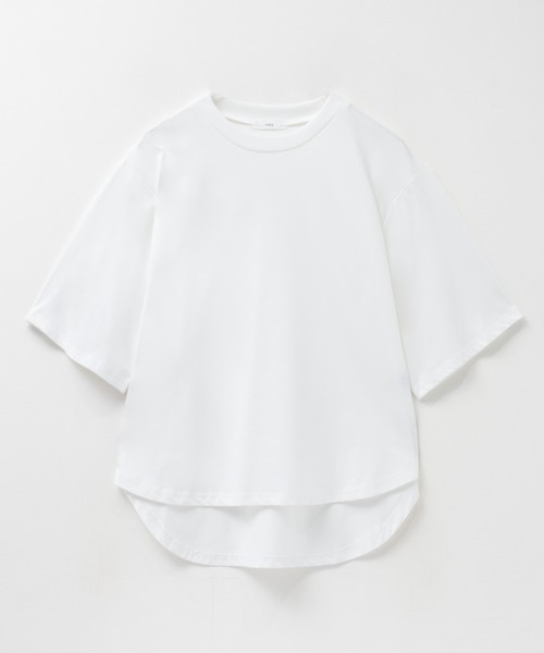 NAVY(ネイビー)の「nAvySARARI クループルオーバー(Tシャツ/カットソー・レディース・オフホワイト/サックスブルー/チャコールグレー・L/M)」の21枚目の写真