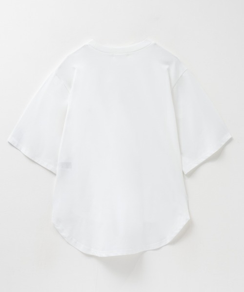 NAVY(ネイビー)の「nAvySARARI クループルオーバー(Tシャツ/カットソー・レディース・オフホワイト/サックスブルー/チャコールグレー・L/M)」の22枚目の写真
