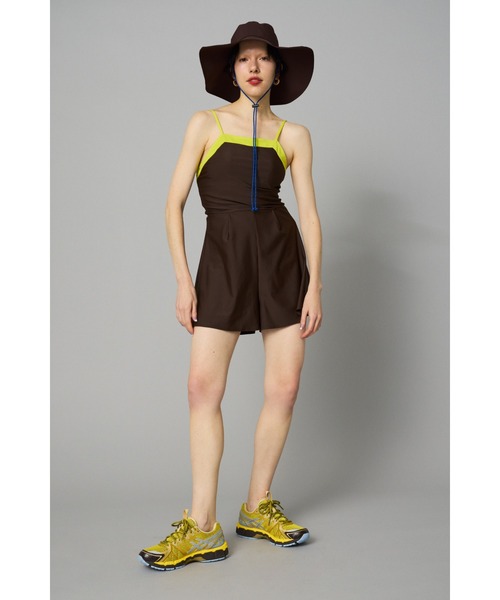 HeRIN.CYE(ヘリンドットサイ)の「Back open swim wear バックオープンスイムウエア(つなぎ/オールインワン・レディース・ブラック/ブラウン・36/38)」の9枚目の写真
