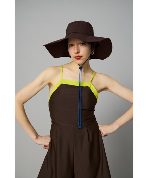 HeRIN.CYE(ヘリンドットサイ)の「Back open swim wear バックオープンスイムウエア(つなぎ/オールインワン・レディース・ブラック/ブラウン・36/38)」の12枚目の写真