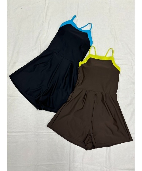 HeRIN.CYE(ヘリンドットサイ)の「Back open swim wear バックオープンスイムウエア(つなぎ/オールインワン・レディース・ブラック/ブラウン・36/38)」の18枚目の写真