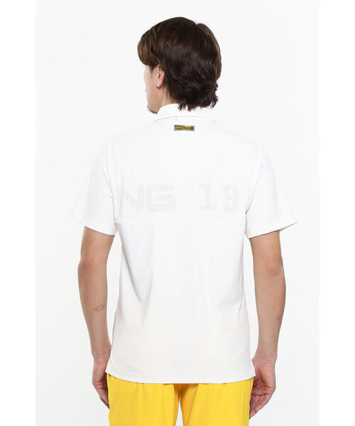 【新品】ピンゴルフシャツGOLD涼しやハイテンションストレッチ半袖ポロ白S PING APPAREL｜涼風-SUZUKAZE 涼しやハイテンション半袖