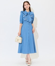 WILLSELECTION | ラッフルリボンタイシャツワンピース(ワンピース)