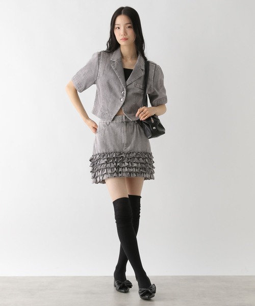 Heather（ヘザー）の「アソートフリルミニスカート 491014（スカート