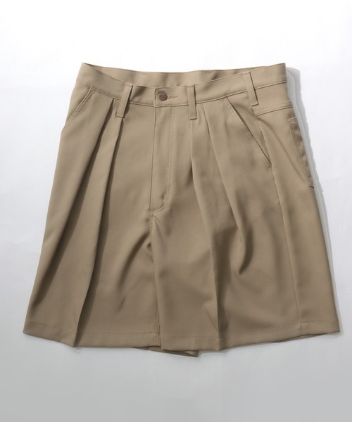 Wrangler(ラングラー)の「Wrangler(ラングラー)WRANCHER SHORTS/ツータックワイドスラックス/ハーフパンツ(スラックス・メンズ・ブラック/ブラウン/グレー/ベージュ・M/L/XL/S/XS)」の4枚目の写真