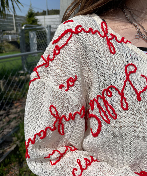 WITH A WHITE，6号，ボレロ Bicolor bolero cardigan × american sleeve tank top 2-piece