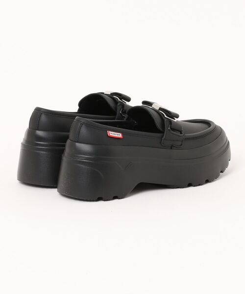 HUNTER（ハンター）の「《HUNTER》W REF EXPLORER FLATFORM METAL BOW LOAFER（ローファー・レディース・ブラック・UK5/UK4/UK3/UK6）」の2枚目の写真