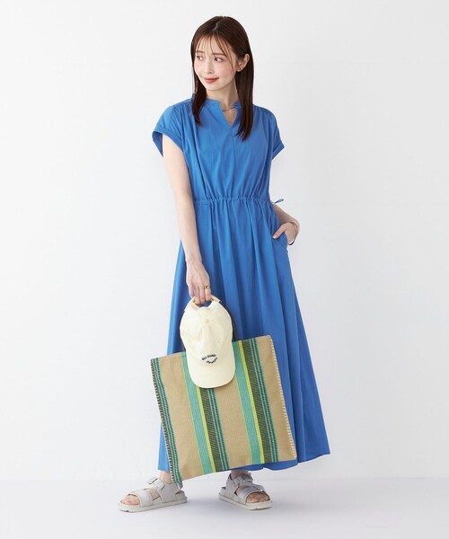 SHIPS Colors(シップス カラーズ)の「SHIPS Colors:マルチ ストライプ トート(トートバッグ・レディース・ピンク/グリーン・ONE SIZE)」の13枚目の写真