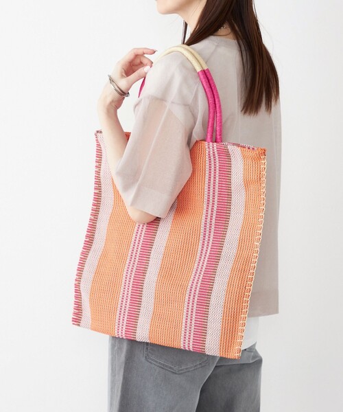 レディース アイビー ストライプ トートバッグ（ピンク） 新品 Chiikawa ピンクストライプ トートバッグ - メルカリ