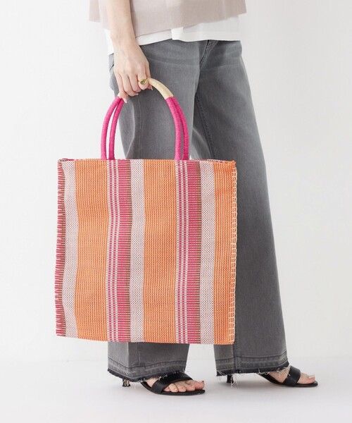  JEANS マルチカラーストライプトートバッグ SHIPS Colors:マルチ ストライプ トート（トートバッグ）｜SHIPS